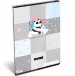 Lizzy Card Pandacorn: Тефтер с квадратна мрежа, 32 листа - A4
