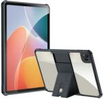 xundd калъф за Infinix Xpad - TPU+PC, кожена подставка, Airbag технология, скрийн протектор, черен