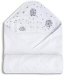 BabyMatex Babymatex, Maxi, halat de baie din bumbac froté pentru bebelusi, alb, 100x100 cm