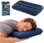 KIK BESTWAY 67121 Utazási felfújható velúr párna tengerészkék (KX5014_1)