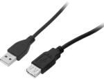  USB Összekötő Kábel A-A 3m Fehér-Zöld (66-020)