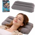 KIK BESTWAY 67121 Szürke velúr felfújható utazópárna (KX5014)