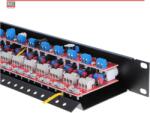 EWIMAR LHD-16R-EXT-FPS - Protector de supratensiune pentru 16 canale cu transformator BNC-UTP și distribuție a alimentării - EWIMAR (EC-LHD-16R-EXT-FPS)