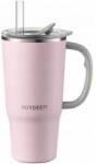 Buydeem Thermal mug with straw 700 ml, model DS57, color Pink