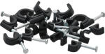 XTREME Cleme pentru cablu 100 buc 10 mm rotund negru (42-016-)