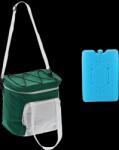 Garden Line Termo cutie 28 x 19 x 28 CM 14L Verde-Alb cu două inserturi răcitoare *9325 (CH-IZO9325)