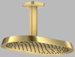 Hansgrohe Dus fix 370x220, 1jet, EcoSmart, cu racord de tavan, auriu lucios (Polished Gold Optic), Axor ShowerSphere 39761990 39761990 (39761990)