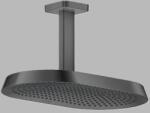 Hansgrohe Dus fix 370x220, 2jet, cu racord de tavan, antracit periat (Brushed Black Chrome), Axor ShowerSphere 39757340 39757340 (39757340)