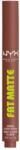 NYX Cosmetics Fat Matte Smooth Color Lipstick matt hatású ajakrúzs 08 Toasty Taupe 2 g