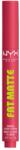NYX Cosmetics Fat Matte Smooth Color Lipstick matt hatású ajakrúzs 11 Pink Puff 2 g