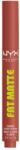 NYX Cosmetics Fat Matte Smooth Color Lipstick matt hatású ajakrúzs 04 Rose Robe 2 g
