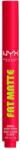 NYX Cosmetics Fat Matte Smooth Color Lipstick matt hatású ajakrúzs 15 Fuzzy Flame 2 g