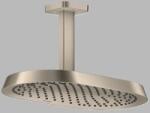 Hansgrohe Dus fix 370x220, 1jet, EcoSmart, cu racord de tavan, nichel periat (Brushed Nickel), Axor ShowerSphere 39761820 39761820 (39761820)