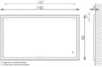 TBOSS Tükör, TBOSS Floating Mirror Kora 140x80 - mozaikkeramia