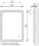 TBOSS Tükör, TBOSS Floating Mirror Odis 60x80 - mozaikkeramia