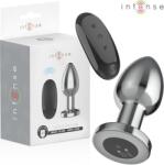 Intense Plug anal metalic Intense, 10 vibrații, telecomandă, aluminiu, reîncărcabil, waterproof (ATR-D-243389)