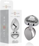 Intense Plug anal Intense aluminiu, inimă decorativă, 7 cm, Ø 2.6 cm, metal, design elegant (ATR-D-235739)