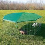 TRIXIE țarc din 8 piese cu plasă din metal galvanizat (8 buc x 80 x 75 cm | Diametru: 210 cm) (6243)