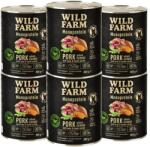 WILD FARM Монопротеинова свинска храна 6x800 г хипоалергенна храна за кучета