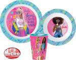  Barbie Stylish étkészlet, micro műanyag szett, pohárral 260 ml (JVL11144) - aprotalpak
