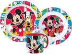  Disney Mickey Better Together étkészlet, micro műanyag szett bögrével 265 ml (JVL33353) - aprotalpak