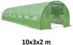 ProCart Solar de gradina tip tunel 10x3x2 m, folie PE UV4, 14 ferestre cu plasa (G2105)