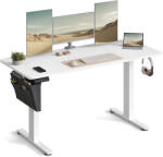 SONGMICS Birou reglabil electric SONGMICS, 140x60 cm, alb, memorie 4 pozitii (EZ-LSD134W01)