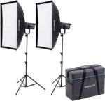 NanLite FS-300B Bi-Colour 2 light kit with stand