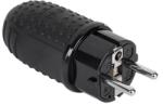Rebel Stecher IP44 16A 250V negru pentru prelungitoare si aplicatii exterior (URZ3256)