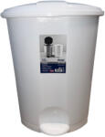 Dünya Plastik szemetes pedálos 41, 8 x 40, 7 x 56, 3 - 50L (2db/karton) - Fehér (8696287010157)