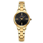 Curren Ceas dama de mana Curren Elegant Quartz Casual Luxury Fashion Auriu Negru Ceas