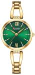 Curren Ceas Dama CURREN, Quartz, Carcasa Aurie, Cadran Verde, Bratara Metalica Eleganta, 30mm Ceas