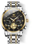 OLEVS Ceas barbatesc Olevs Quartz Analog Cronograf Fashion Argintiu Negru Ceas