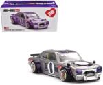 Mini GT Nissan Skyline 2000GT-R Kaido Works V1 //165 1969 szürke/lila modellautó 1: 64 (KHMG165)