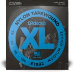D'addario ETB92 XL Black Nylon Tapewound Köszörült Basszusgitár Húr 4 húros