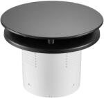 CERANO - Fürdőszobai axiális kerek ventilátor időzített zárral - 12 W, 100 mm-es csővezeték - matt fekete (CER-978809)
