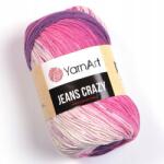 YARNART Kötő-/horgolófonal YarnArt Jeans Crazy 8206 bézs-lila-rózsaszín, … (8206)