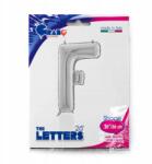 Grabo Fólia lufi, F betű, 66cm, Ezüst