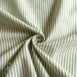  Lenvászon pamuttal Stripe green