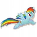Flexmetal Fólia Lufi Póni, Rainbow Dash, Héliumos, Licencelt, Fesztivál Dekoráció