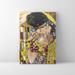 Makana A csók (Gustav Klimt) - Animált - Számfestő készlet, kerettel (40x50 cm)