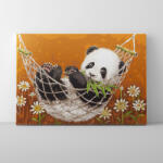 Makana Lazulós panda - Számfestő készlet, kerettel (30x40 cm)