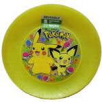 Pokémon Pokemon 4 db-os újrafelhasználható műanyag tányér szett sárga (8721077568485)