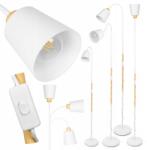 LEDLUX LED-es állólámpa E27 modern fehér Állítható nappali Loft (LAMPA Podlogowa E27 LPD-004 WHITE)