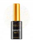 Yoshi Topfetti Matte hibrid körömlakk 10 ml (1232131231)