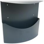 Damech Cos/cutie publicitara, pentru ziare, cu acoperis, grafit, format C4, 34x11.5x33 cm, Damech (KR3DGR) - edanco