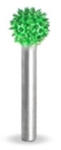 Saburrtooth Biax sculptura lemn SABURR - Cap 3/8" forma sfera aspru (3S38-50)