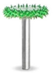 Saburrtooth Biax sculptura lemn SABURR - Cap 5/8" forma disc aspru (3RS58-50)