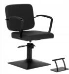 ACTIVESHOP Hair System Fodrász Szék Szalonba Forgatható Fekete Lábtartó Edge Noir