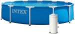 Intex Piscina cu cadru metalic Intex 28212ND, rotunda, pompa si filtru, 366x76 cm, albastru